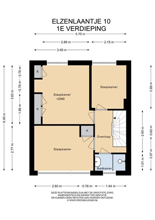 Floorplan - Elzenlaantje 10, 1431 JG Aalsmeer